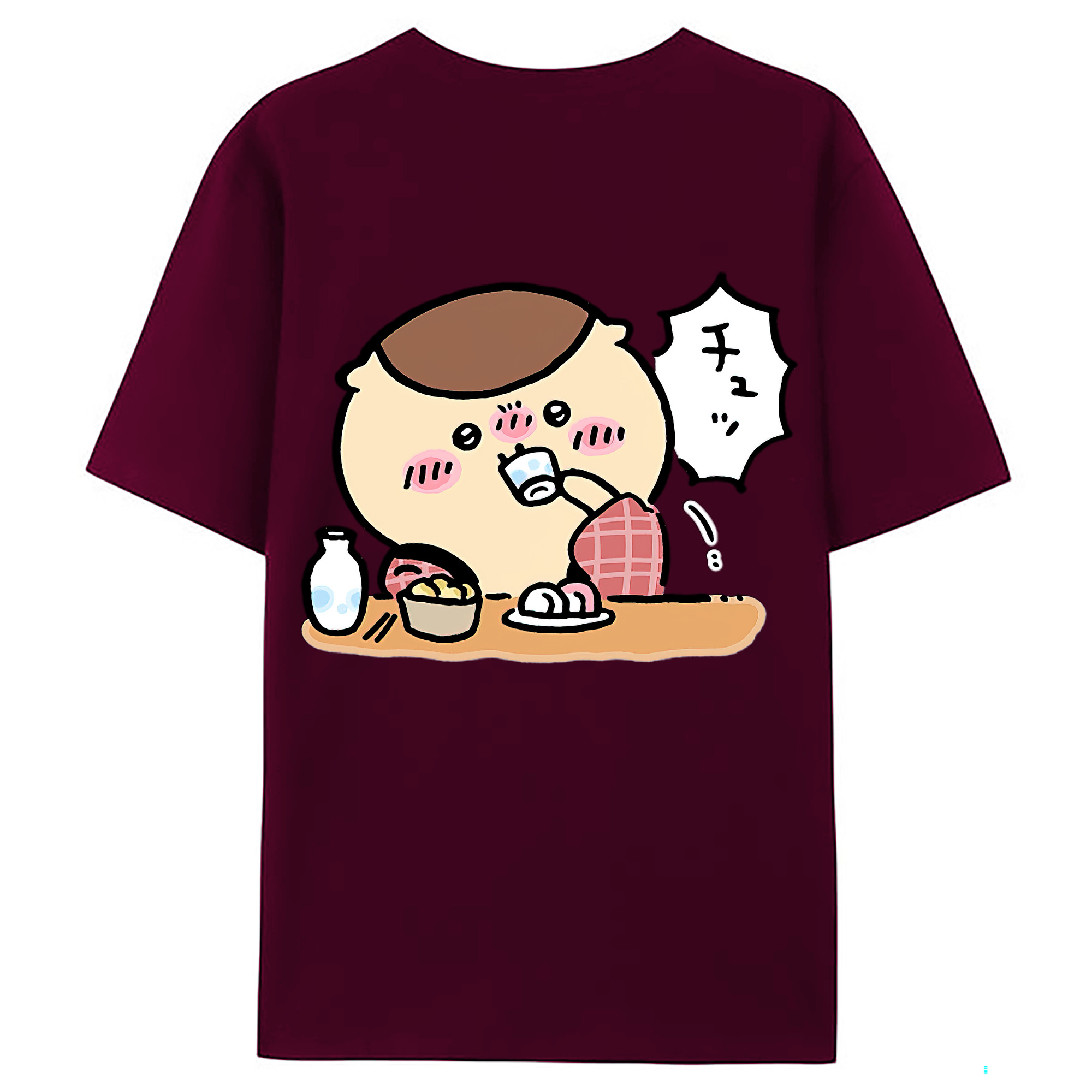 （画像用） ちいかわ くりまんじゅう Chii-kawa kuri manjū レディース半袖Tシャツ(バックプリント)